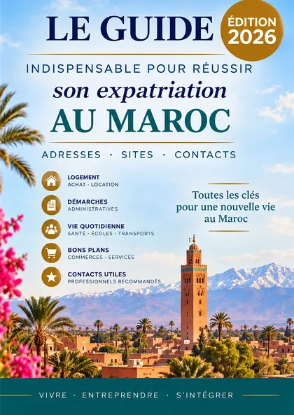 Couverture du guide pour réussir son expatriation au Maroc, édition 2026